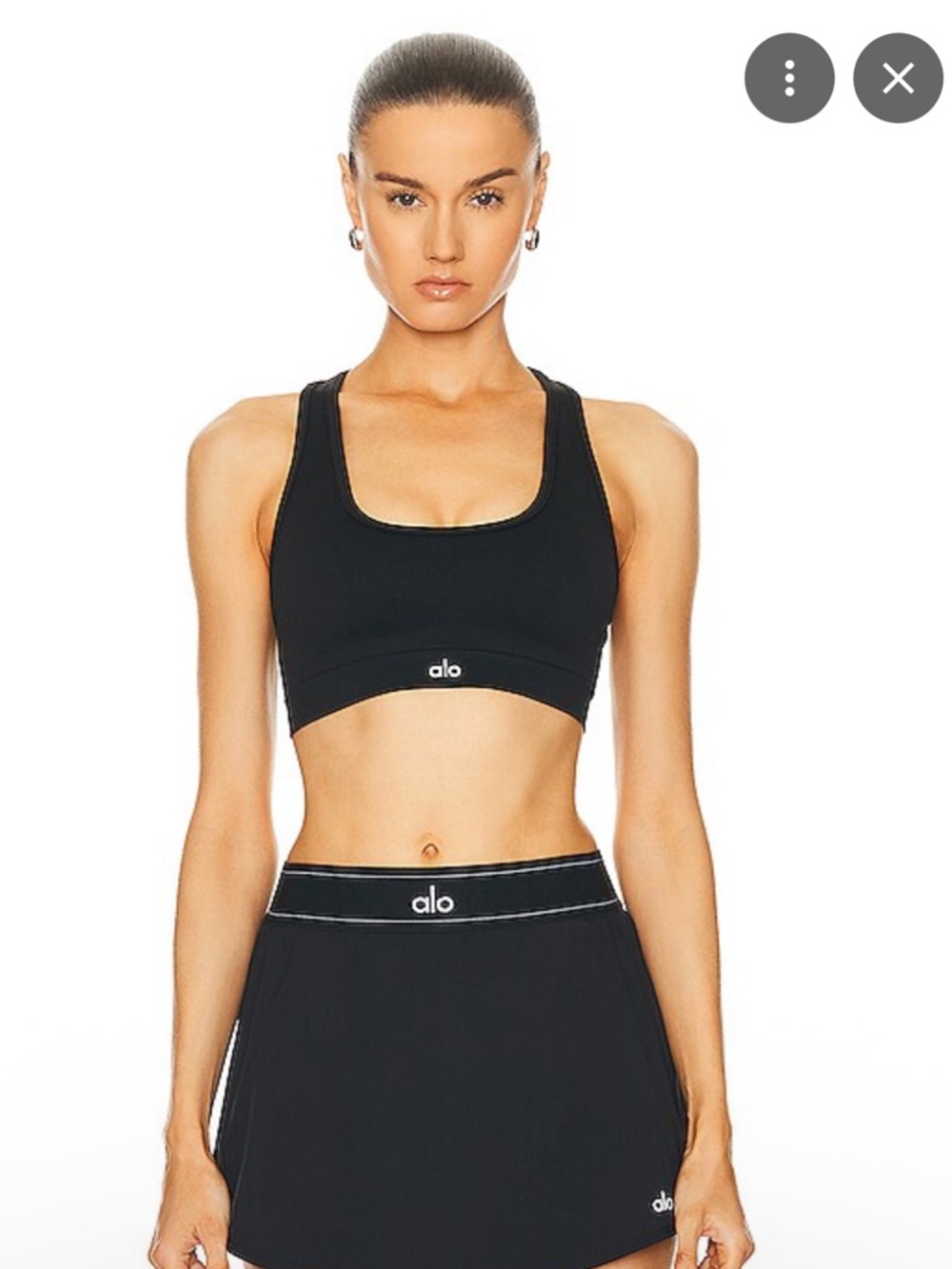 ALO Ribbed Bra, size M